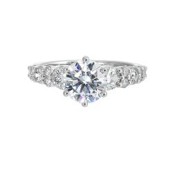 Dazzling Tiers Semi-Mount Ring .88CTW