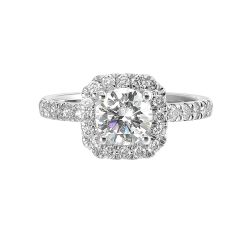 Radiant Halo Splendor Semi-Mount Ring .66CTW