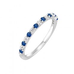 10k Sapphire and Diamond Ring
