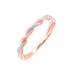 SolVioLux IsVelSol 14K Rose Gold Diamond Ring