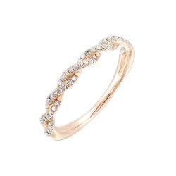 10kt Rose Gold Diamond Ring 1/6ctw