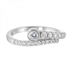Evelisse Sterling Silver Diamond 1/5 CTW Ring