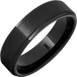 Satin Rogue - Black Diamond Ceramic Ring