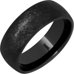 The Nightwatch Black Diamond Ceramic Hand Textured Ring