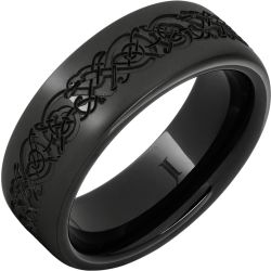 The Norseman - Black Diamond Ceramic Ring