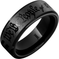 We The People - Heritage Ring in Black Diamond Ceramic