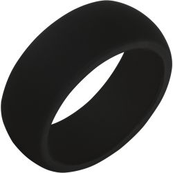 TruBand Silicone Classic Black Ring