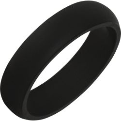 TruBand Silicone Classic Slim Black Ring