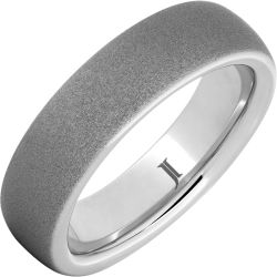 Serinium Men's Sandblast Finish Ring