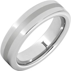 Serinium Ring with Satin Finish Center