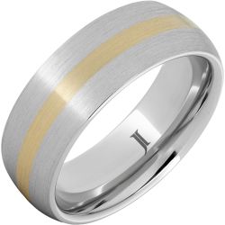 Serinium Ring with 14K Yellow Gold Inlay