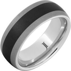 Counterpoint Sand - Serinium and Black Ceramic Ring