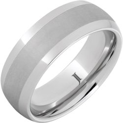 Serinium Dome Ring with Satin Finish Center