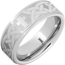 Serinium Christian Cross and Knot Ring