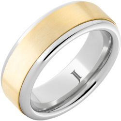 Cancun - Serinium and 14K Yellow Gold Satin Ring