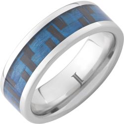 Cyber Blue - Serinium Blue Carbon Fiber Ring