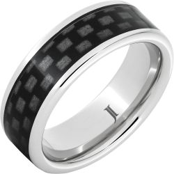 Serinium Black Carbon Fiber Ring