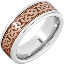 Serinium Royal Copper Ring with Celtic Knot Design
