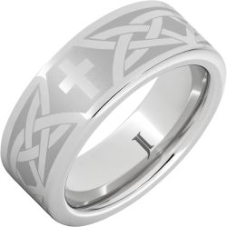 Serinium Christian Cross and Knot Ring