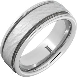 Lighthouse - Serinium Ring Milgrain Edge Bark Fin