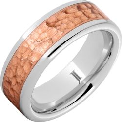 Serinium Royal Copper Ring With Hammer Finish