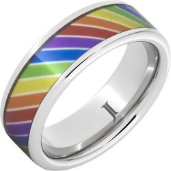 Serinium Ring with Rainbow Inlay