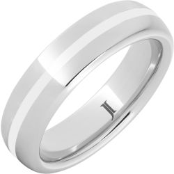 Serinium Ring with White Enamel Inlay
