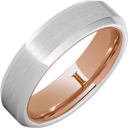Serinium Ring with 10K Rose Gold Interior and Satin Finish