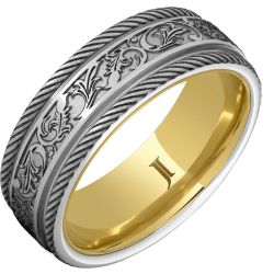 Serinium Hidden Gold Latigo Pattern Ring