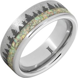 Serinium Pine Forest Ring with Opal Inlay