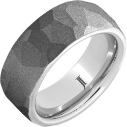 Serinium Chisel Sandblast Ring