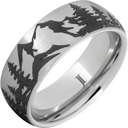 Serinium Mountain Pine Forest Ring With Satin Finish