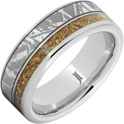 Chicxulub - Serinium Dinosaur Fossil Inlay Ring