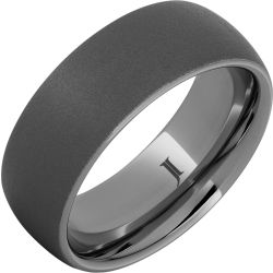 Rugged Tungsten Ring with Sandblast Finish