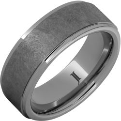 The Sentinel Rugged Tungsten Hand Textured Ring