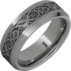 The Viking - Rugged Tungsten Engraved Ring