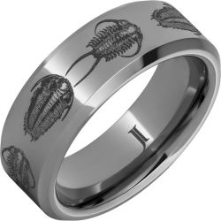 Trilobite - Rugged Tungsten Ring