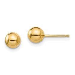 Wiggle Pop 14k Madi K Polished 5mm Ball Post Earrings