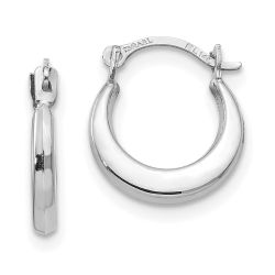 Sprout 14k White Gold Madi K Small Hoop Earrings
