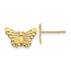 Fluffy Nook 14k Madi K Butterfly Post Earrings