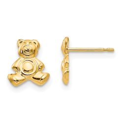 Bubbles Song 14k Madi K Teddy Bear Post Earrings