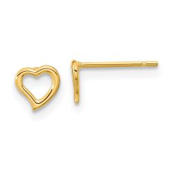 Luna Joy 14k Madi K Heart Post Earrings