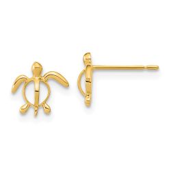 Sparkle 14k Madi K Childrens Sea Turtle Post Earrings