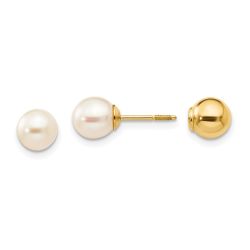 Bunny Buddy 14k Madi K Reversible FW Cultured Pearl & Bead Earrings