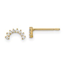 Jellybean 14k Madi K CZ Post Earrings