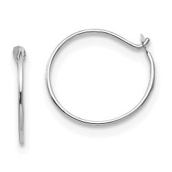 Bumble 14k White Gold Madi K Sm. Endless Hoop Earrings