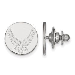 Briar Sterling Silver Rhodium-plated LogoArt U.S. Air Force Lapel Pin