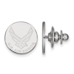 Zevora Sterling Silver Rhodium-plated LogoArt U.S. Air Force Lapel Pin