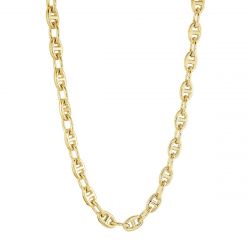 Gold Plated Stainless Steel Mariner Link Chain