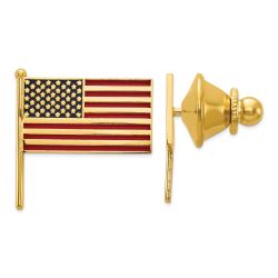 Amara 14k Enameled Flag Tie Tac